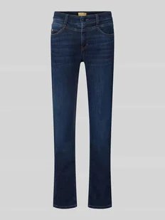 Jeansy o kroju slim fit z 5 kieszeniami - Spodnie damskie - miniaturka - grafika 1