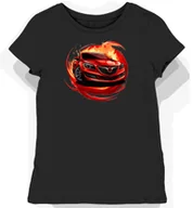 Koszulki i topy damskie - Koszulka damska czarna z nadrukiem czerwonego Buicka XXL - miniaturka - grafika 1