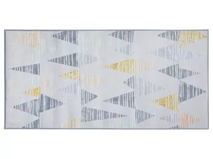 Beliani Dywan 80 x 150 cm szaro-żółty YAYLA - Dywany - miniaturka - grafika 1