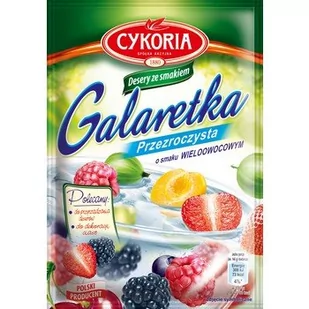 Galaretka przeźroczysta o smaku wieloowocowym Cykoria - Galaretki - miniaturka - grafika 1