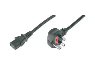 Assmann Kabel zasilający DIGITUS MAINS CABLE UK PLUG AK-440107-018-S - Kable komputerowe i do monitorów - miniaturka - grafika 1