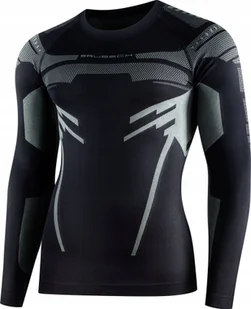 Brubeck LS15700 Bluza męska DRY czarny/grafitowy S - Bluzy sportowe męskie - miniaturka - grafika 1