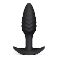 Korki analne - Dorcel Wavy Plug Butt Plug Black - miniaturka - grafika 1