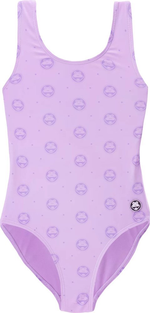 Coqui Dziecięcy strój kąpielowy jednoczęściowy Coqui EVRI KIDS orchid frog print rozmiar 122