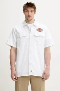 Dickies koszula męska kolor biały relaxed z kołnierzykiem klasycznym DK0A4XRRWHX1 - Koszule męskie - miniaturka - grafika 1