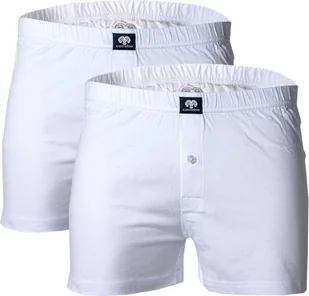 Szorty męskie CECEBA, 2-pak - bokserki, basic, bawełna, M-8XL, jednokolorowe, białe 6XL - Majtki męskie - miniaturka - grafika 1