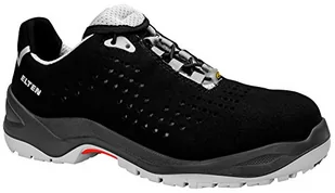ELTEN Obuwie ochronne IMPULSE Grey Low ESD S1, męskie, sportowe, lekkie, czarne/szare, noski z tworzywa sztucznego - rozmiar 41 - Biuro i firma OUTLET - miniaturka - grafika 1