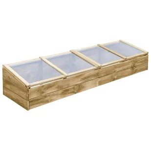 The Living Store Szklarnia - impregnowane drewno sosnowe - 200x50x35cm - Mała Szklarnia Ogrodowa - Szklarnie ogrodowe - miniaturka - grafika 1
