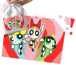 PUZZLE - ATOMÓWKI WZORY Z BAJEK I GIER PREZENT DLA DZIECI 110EL + WORECZEK - Puzzle - miniaturka - grafika 1