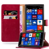 Etui i futerały do telefonów - Luxury Cadorabo - Book Style Hülle für Nokia Lumia "830" - Case Cover Schutzhülle Etui mit Standfunktion und Kartenfach in WEIN-ROT - miniaturka - grafika 1