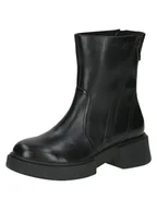 Kozaki damskie - CAPRICE Buty damskie Boot Flat 9-25303-43 półdługie kozaki, Czarna papka, 38 EU - miniaturka - grafika 1