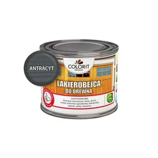 Lakierobejca do drewna Antracyt 0,375 l Colorit Drewno - Farby i impregnaty do drewna - miniaturka - grafika 1