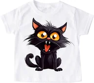 Koszulki dla dziewczynek - Koszulka z kotem kotek15 - miniaturka - grafika 1