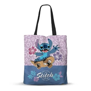 Disney Lilo and Stitch Skate-Fan torba na zakupy, liliowa, 33 x 40 cm, Liliowy Lilo i Stitch, Jeden rozmiar, Torba na zakupy FAN - Torebki damskie - miniaturka - grafika 1