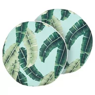 Poduszki ogrodowe - 2 poduszki ogrodowe w liście ⌀ 40 cm zielone BOISSANO - miniaturka - grafika 1