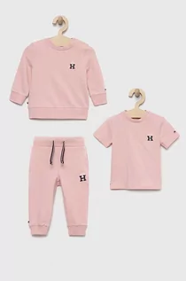 Komplety dla niemowląt - Tommy Hilfiger komplet niemowlęcy kolor różowy - grafika 1