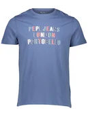 Koszulki męskie - Pepe Jeans Koszulka w kolorze niebieskim - miniaturka - grafika 1