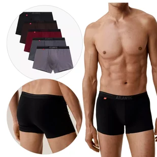 BOKSERKI MĘSKIE dopasowane bawełniane 5pak 5SMH-004 wygodne Atlantic *M - Majtki męskie - miniaturka - grafika 1