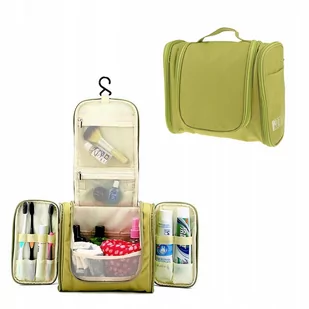 Pojemna Kosmetyczka Kuferek Torba Organizer Haczyk - Kosmetyczki, organizery i kuferki - miniaturka - grafika 2