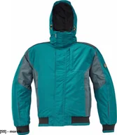 Odzież robocza - CERVA DAYBORO pilot kurtka - męska kurtka pilotka, odpinany kaptur, polar kołnierz i w kapturze, odblaskowe elementy, 100% poliester - morski S - miniaturka - grafika 1