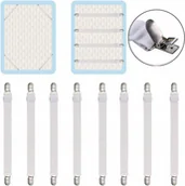 Organizery na łóżeczko - 8x GUMKI KLIPSY NACIĄGAJĄCE DO PRZEŚCIERADŁA METALOWE 130CM - miniaturka - grafika 1