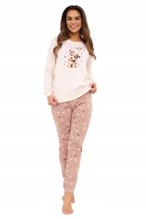 CORNETTE PIŻAMA DAMSKA DR 671/431 SWEET DOG XL ECRI - Piżamy damskie - miniaturka - grafika 1