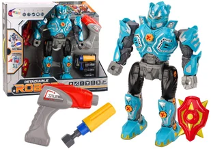 ZABAWKOWY ROBOT DO SKRĘCANIA ŚWIATŁA DŹWIĘK TURKUSOWY - Zabawy w naśladowanie dorosłych - miniaturka - grafika 1