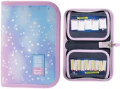 Piórniki - ST.RIGHT PIÓRNIK Szkolny Dwuklapkowy ROZKŁADANY Pastel STARS Gwiazdy - miniaturka - grafika 1