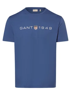 Gant T-shirt męski Mężczyźni Bawełna niebieski nadruk, M - Koszulki męskie - miniaturka - grafika 1