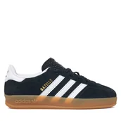 Buty dla chłopców - Sneakersy adidas Gazelle Indoor IH9135 Czarny - miniaturka - grafika 1