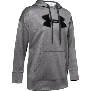 Bluza damska Under Armour  Synthetic Fleece Chenille Logo PO Hooodie grey XS - Bluzy sportowe damskie - miniaturka - grafika 1