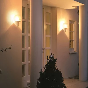 Steinel Stylowa zewnętrzna lampa ścienna L 400 S, biała - Lampy ogrodowe - miniaturka - grafika 3