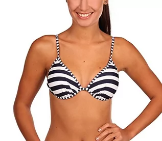 Stroje kąpielowe - eleMar damskie bikini Top, niebieski 4-162-03_045_38C - grafika 1