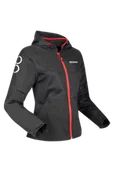 Odzież motocyklowa - Kurtka Motocyklowa Bering Profil Damska Czarny/CzerwonyXXL - miniaturka - grafika 1
