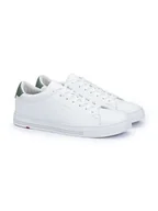 Trampki męskie - LLOYD Skórzane sneakersy "Enrico" w kolorze biało-zielonym - miniaturka - grafika 1