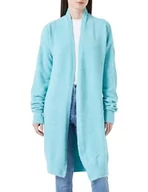 Swetry damskie - NALLY Damski długi kardigan z dzianiny 19025276-NA02, turkusowy, XL/XXL, turkusowy, XL-XXL - miniaturka - grafika 1