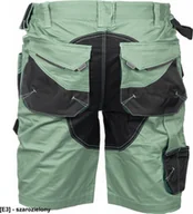 Odzież robocza - CERVA DAYBORO szorty - męskie spodnie robocze, odblaskowe elementy, 100 % TRIFIBETEX - szarozielony 50 - miniaturka - grafika 1
