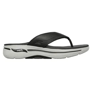 Japonki Skechers Go Walk Arch Fit San 229022-BKGY czarne - Klapki i japonki męskie - miniaturka - grafika 1