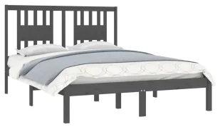 Szare łóżko z litego drewna sosny 120x200 - Pierot 4X - Łóżka - miniaturka - grafika 1