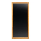 Tablice i flipcharty - Uniwersalna, Podłużna Tablica Kredowa W Drewnianej, Teakowej Ramie 120X56X2,5Cm - miniaturka - grafika 1