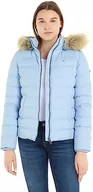 Kurtki damskie - Tommy Jeans Damska kurtka zimowa TJW puchowa, Chambray Blue, S - miniaturka - grafika 1