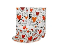 Filiżanki - Pl Filiżanka Ze Spodkiem Koci Świat-Serca - miniaturka - grafika 1