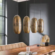 Lampy sufitowe - ZIJLSTRA Lampa wisząca Cosima, możliwość ściemniania, brązowy / mosiężny, salon / jadalnia, metal, design - miniaturka - grafika 1