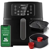 Frytkownice - PHILIPS XXL Connected HD9285/96 Czarny Air Fryer - miniaturka - grafika 1