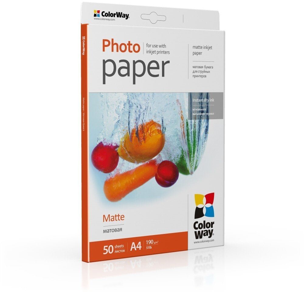 ColorWay papier fotograficzny A4 Matowy PM190050A4