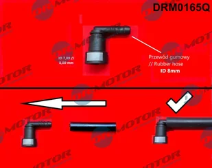 Łącznik przewodu elastycznego, przewód paliwowy Dr.motor Automotive DRM0165Q - Układ zasilania - akcesoria - miniaturka - grafika 1