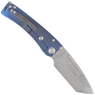 Nóż składany Medford Marauder-H Tanto Blue Titanium, Tumbled S45VN by Greg Medford - Noże - miniaturka - grafika 3