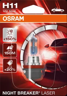 Żarówka OSRAM H11 Night Breaker Laser +150% (1 sztuka) - Żarówki samochodowe - miniaturka - grafika 1