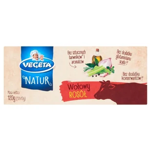 Vegeta Natur Rosół Wołowy 120G - Szybkie dania obiadowe - miniaturka - grafika 1