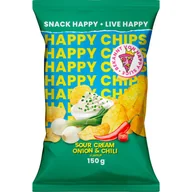 Chipsy - Czipsy Happy Chips Chipsy o Smaku cebula i Chili 150g - miniaturka - grafika 1